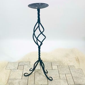 22” Rustic Wrought Iron Candlestick